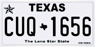 TX license plate CUQ1656