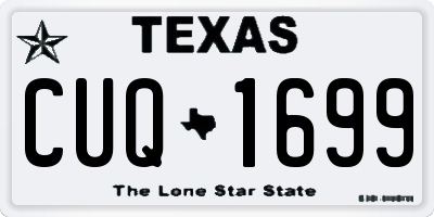 TX license plate CUQ1699
