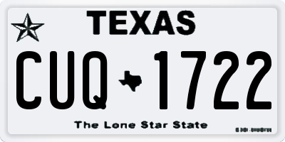 TX license plate CUQ1722
