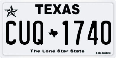 TX license plate CUQ1740
