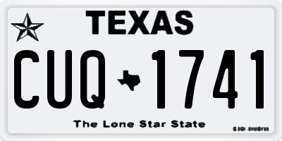 TX license plate CUQ1741