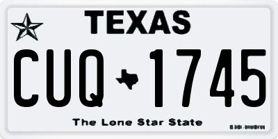 TX license plate CUQ1745