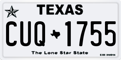 TX license plate CUQ1755