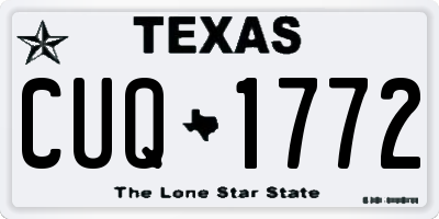 TX license plate CUQ1772