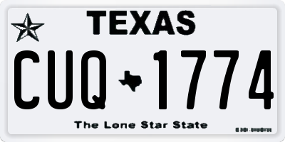 TX license plate CUQ1774