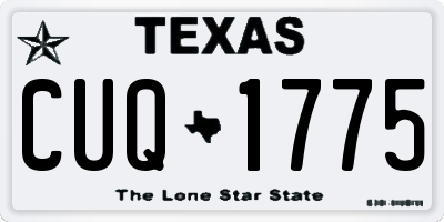 TX license plate CUQ1775