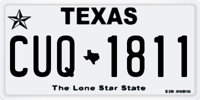 TX license plate CUQ1811
