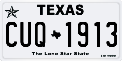 TX license plate CUQ1913