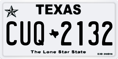 TX license plate CUQ2132