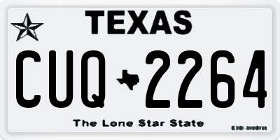 TX license plate CUQ2264
