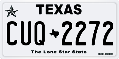 TX license plate CUQ2272