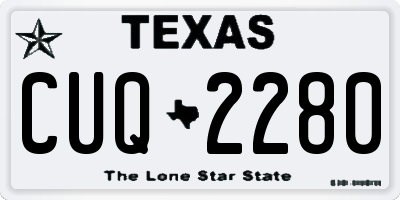 TX license plate CUQ2280