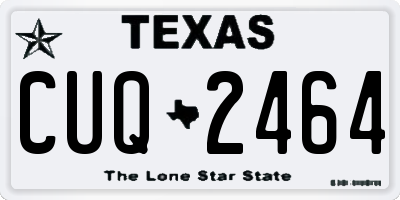 TX license plate CUQ2464