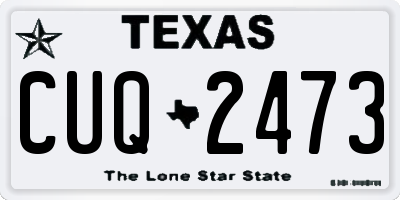 TX license plate CUQ2473