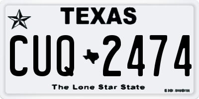 TX license plate CUQ2474