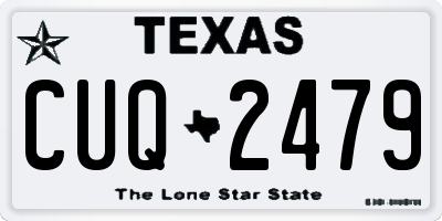 TX license plate CUQ2479