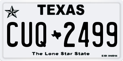 TX license plate CUQ2499