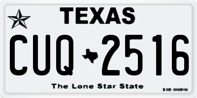 TX license plate CUQ2516