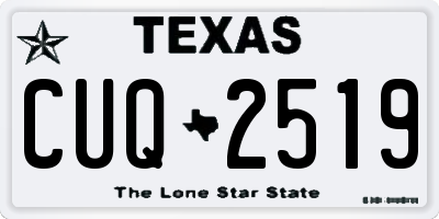 TX license plate CUQ2519