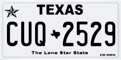 TX license plate CUQ2529