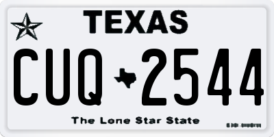 TX license plate CUQ2544