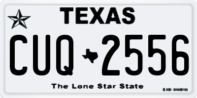 TX license plate CUQ2556