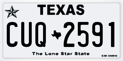 TX license plate CUQ2591