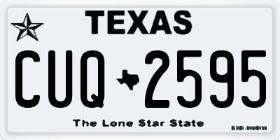 TX license plate CUQ2595