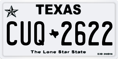 TX license plate CUQ2622