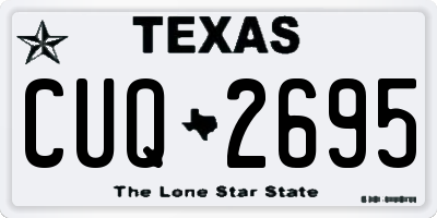 TX license plate CUQ2695
