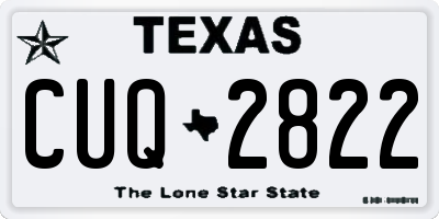 TX license plate CUQ2822