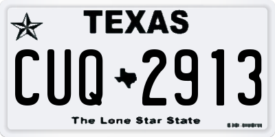 TX license plate CUQ2913