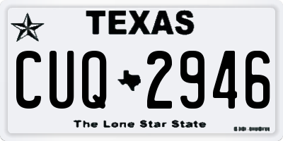 TX license plate CUQ2946