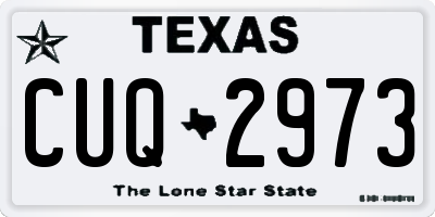 TX license plate CUQ2973