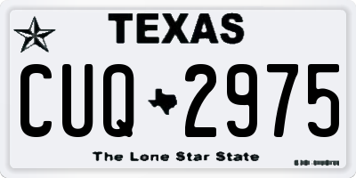TX license plate CUQ2975
