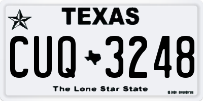 TX license plate CUQ3248