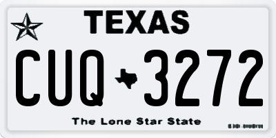 TX license plate CUQ3272