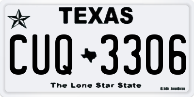 TX license plate CUQ3306