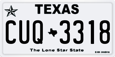 TX license plate CUQ3318