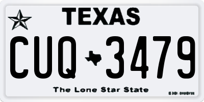 TX license plate CUQ3479