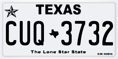 TX license plate CUQ3732