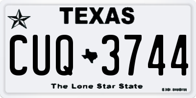 TX license plate CUQ3744