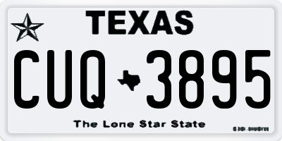 TX license plate CUQ3895