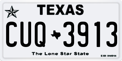 TX license plate CUQ3913