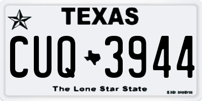 TX license plate CUQ3944