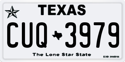 TX license plate CUQ3979