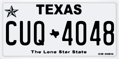 TX license plate CUQ4048