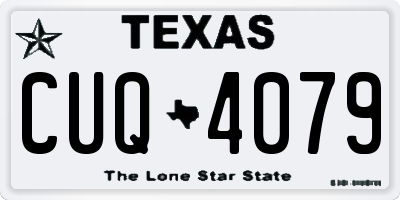 TX license plate CUQ4079