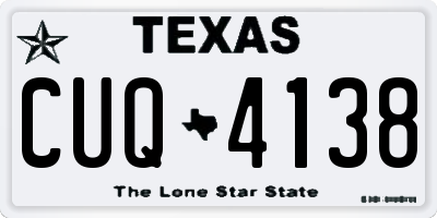 TX license plate CUQ4138