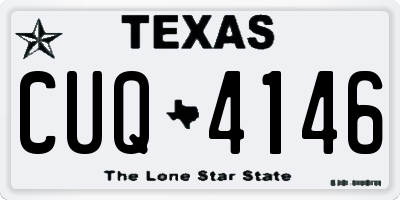 TX license plate CUQ4146